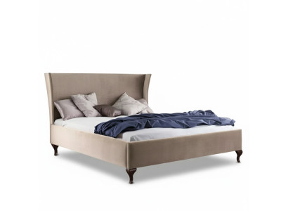 Bed Cushion Design Luxury Double Hotel Beds Baroque Wood Furniture