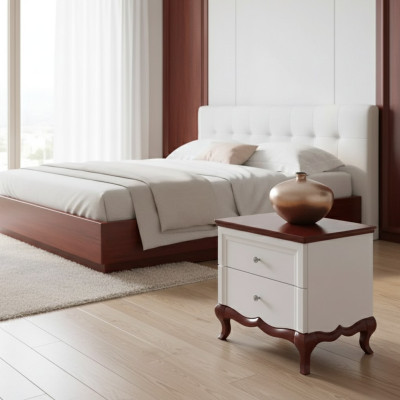 Nightstand Side Tables Wood New Luxury Designer Furniture Bedroom