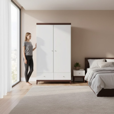 Wardrobe Bedroom Closet White Modern Wood Luxury Cabinets