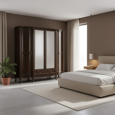 Wardrobe closet luxury wood cabinets furniture design luxury furniture bedroom