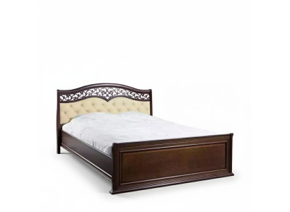 Luxurious bedroom bed design, padded double hotel bed.