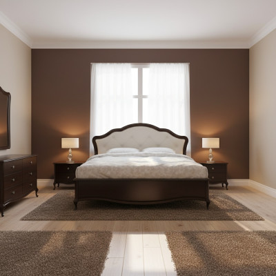 Bed Double Luxury Brown Modern Design Bed Frames Bed Frame Beds
