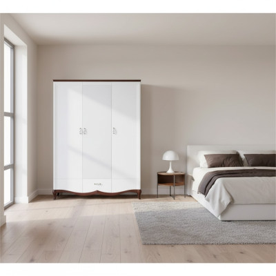 Bedroom wardrobe solid wood closets coat racks furniture