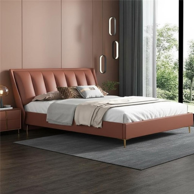 Luxury bedroom bed designer furniture double bed beds wood new