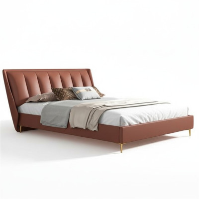 Luxury bedroom bed designer furniture double bed beds wood new