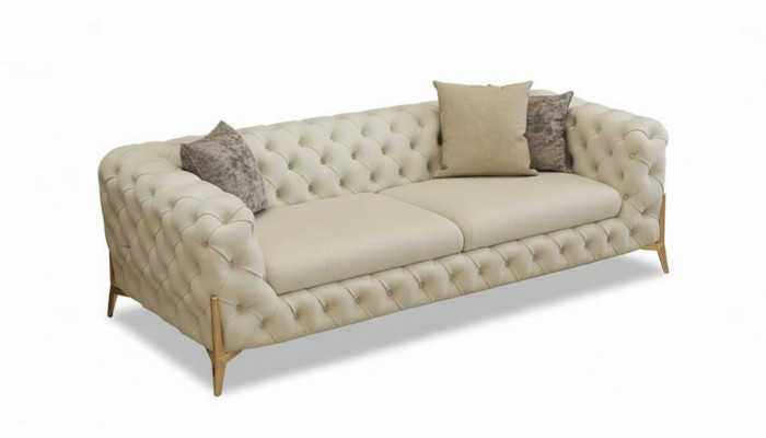 Sofa 2-suíochán sóisialta dearthóir nua sofa sóisialta clúdaigh uachtar dhá-suíochán 176cm