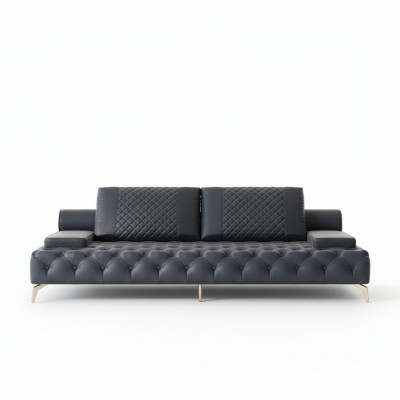 Sofa 3-seater furniture leather three-seater sofas living room style 3-seater Chesterfield