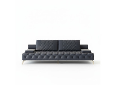Sofa 3-seater furniture leather three-seater sofas living room style 3-seater Chesterfield