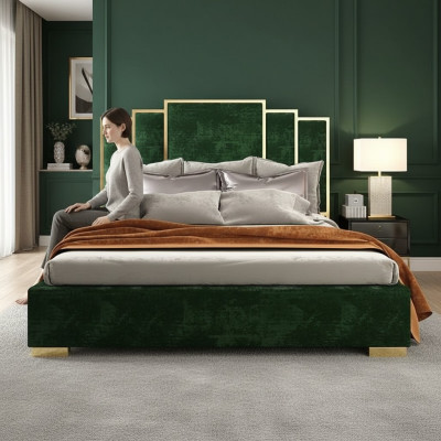 Design bed textile luxury beds modern hotel frame sleep room 180x200