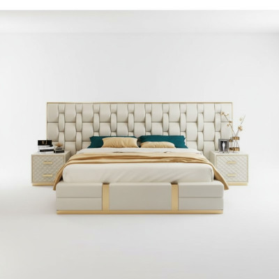Bed Cushion Design Luxury Double Hotel Beds beige Luxury Hotel New