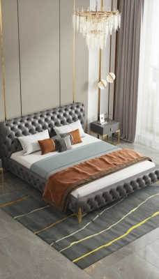 Chesterfield Bed Upholstery Design Luxury Double Hotel Beds Luxury Hotel New