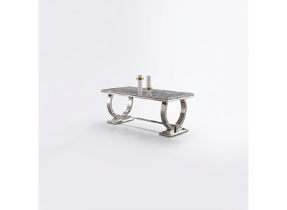 Luxury Dining Table Column Table Dining Tables Dining Room Table Silver 200x100