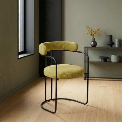 Designer green upholstered armchair living room chairs single seater stylish furniture