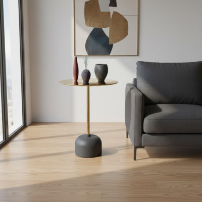 Luxurious Round Side Table Living Room Coffee Table Designer Furniture