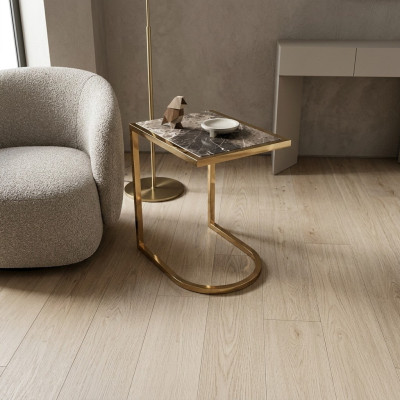 Luxury side table designer coffee table stainless steel with glass top