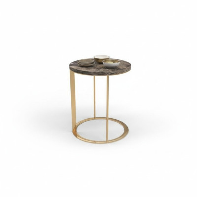 Round marble side table designer coffee table living room table new