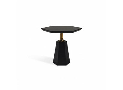 Stylish Black Hexagonal Side Table Living Room Coffee Table