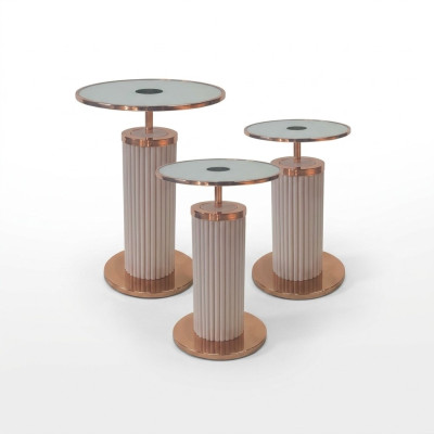 Luxury 3x Side Tables Designer Living Room Table Set Coffee Tables Style Table