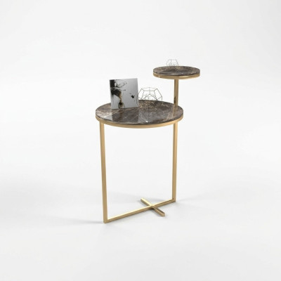 Luxury Side Table Designer Stainless Steel Tables Living Room Coffee Table New