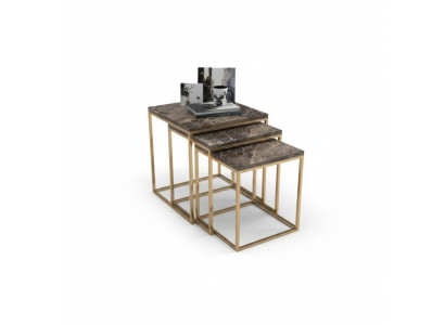 Stainless Steel Side Table Set Designer Coffee Tables Living Room Furniture