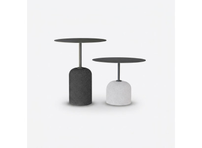 Black and white coffee table set luxury 2x round designer side tables table