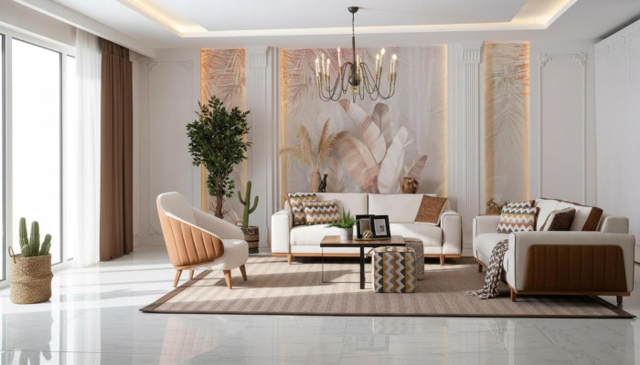 Stylish Sofa Set 3+2+1 Seat Armchair High-Quality Furniture Luxury Design