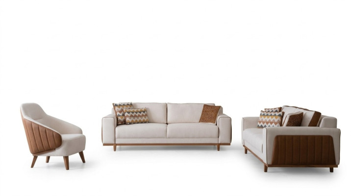 Stylish Sofa Set 3+2+1 Seat Armchair High-Quality Furniture Luxury Design