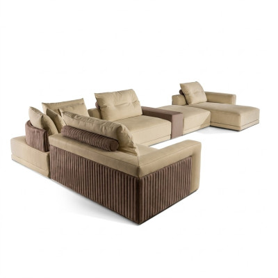 Living room corner sofa U-shaped couch seat upholstery set modern sofa new