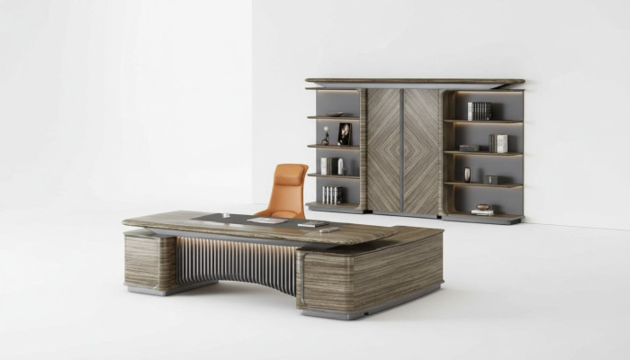 Office set corner desk cabinet group suite 2-piece desk