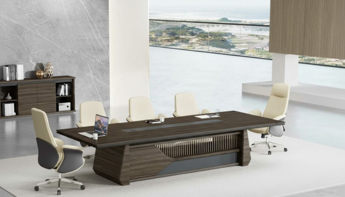 Office Furniture Modern Brown Conference Table Luxury Meeting Table New