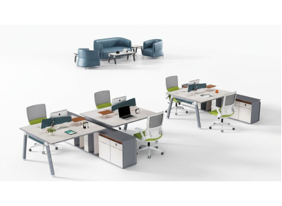 Office furniture desks team table counter office furniture