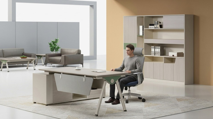 Corner desk modern office furniture luxury design office setup