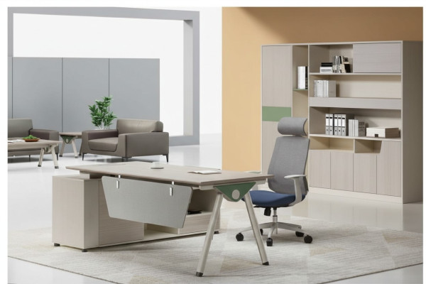 Corner desk modern office furniture luxury design office setup
