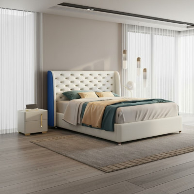 Bedroom furniture designer bed bed frame double beds elegance wood