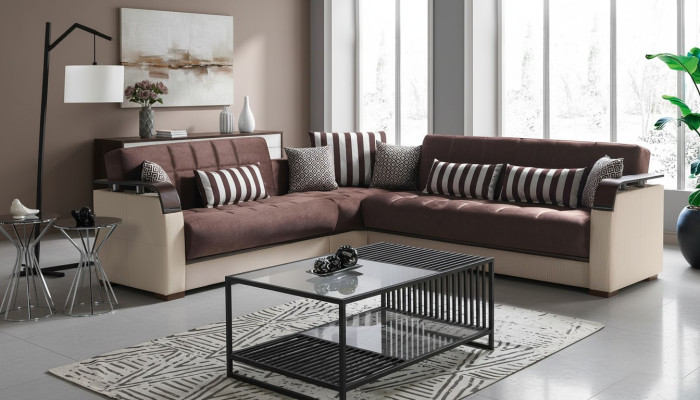 Sectional sofa living area beige L-shaped sofa living room sectional sofas luxury 315 x 245
