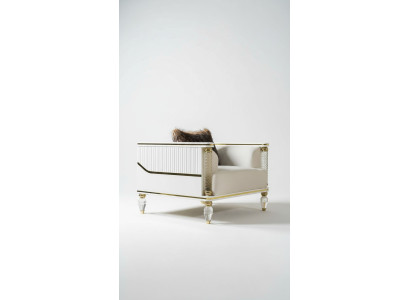 Design Suite Luxury Armchair Relax Textile White Armchair Relax Armchair Modern Luxury