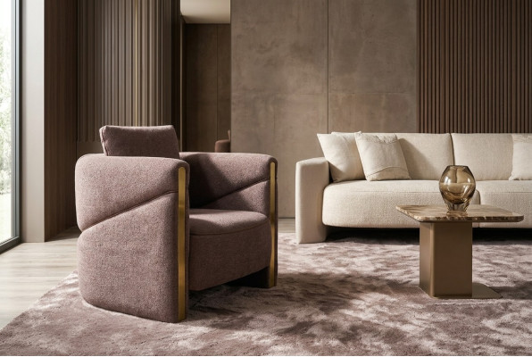 Design Armchair Luxury Armchair Relax Textile Armchair Club Lounge Modern Luxury