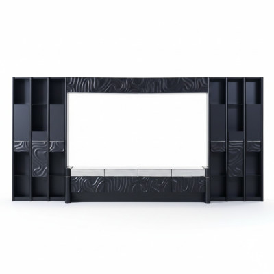 Wall unit TV wall wood modern style shelf living room furniture cabinet RTV TV stand