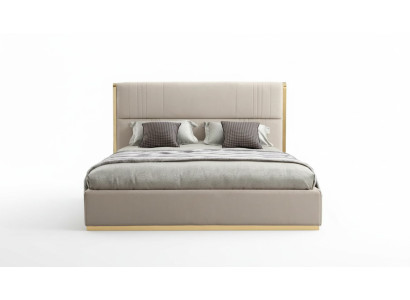 Bed furniture beige bedroom furniture design beds luxury furniture modern wood new