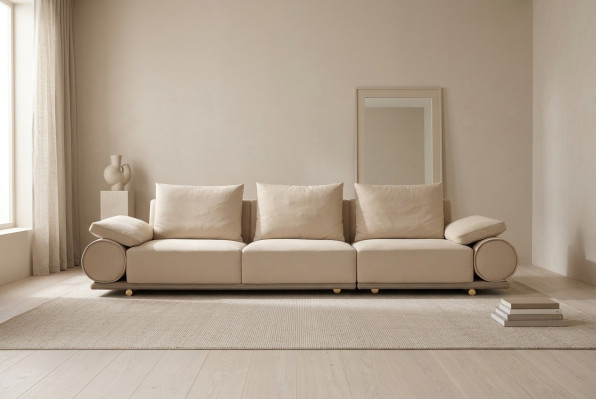 Living room upholstered sofas modern three-seater sofa 4-seater. Couch luxury upholstered furniture