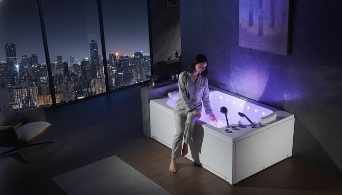 Whirlpool Bathtub Tub Bathroom Bathtubs Massage Bubbling