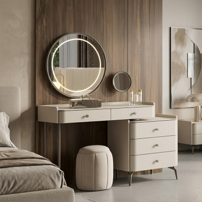 Elegant white dressing table for bedroom