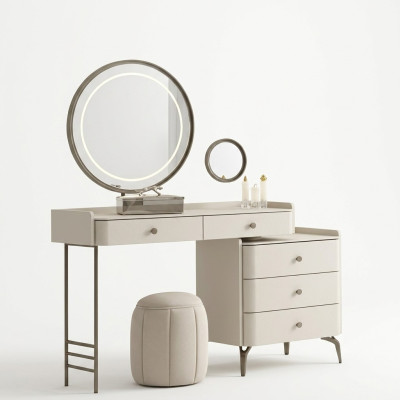 Elegant white dressing table for bedroom