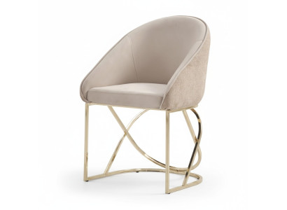 Luxury dining room chair 6x Chairs textile design metal contemporary chair furniture