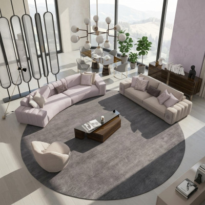 Sofa set 4-piece six-seater three-seater sofa couches living room armchair