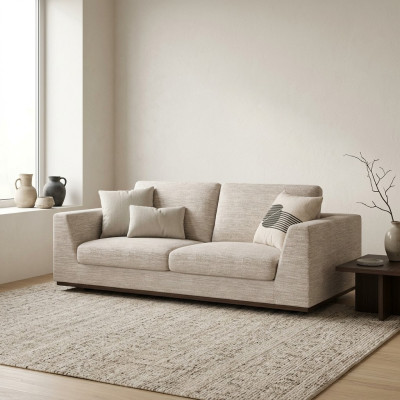 Two-seater sofa couch living room furniture design textile upholstered furniture