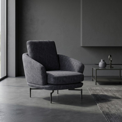 Luxury upholstered armchair design armchair living room textile upholstered furniture furnishing