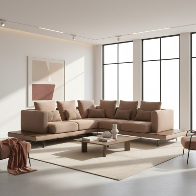 Living room corner sofa new furnishings textile sofa couch L-shape luxury furniture