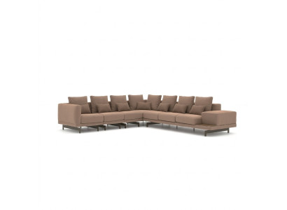 Upholstered Sofa L-Shape Living Room Luxury Corner Suite New Textile Furniture
