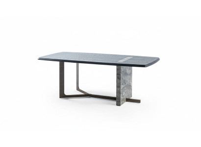 Modern Rectangular Dining Room Dining Table Gray Wood Luxury Design Table